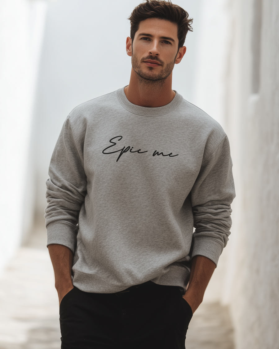 Sudadera Sin Capucha Gris Epic Me