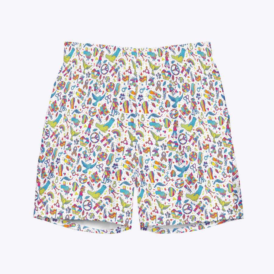 bañador corto de hombre estampado