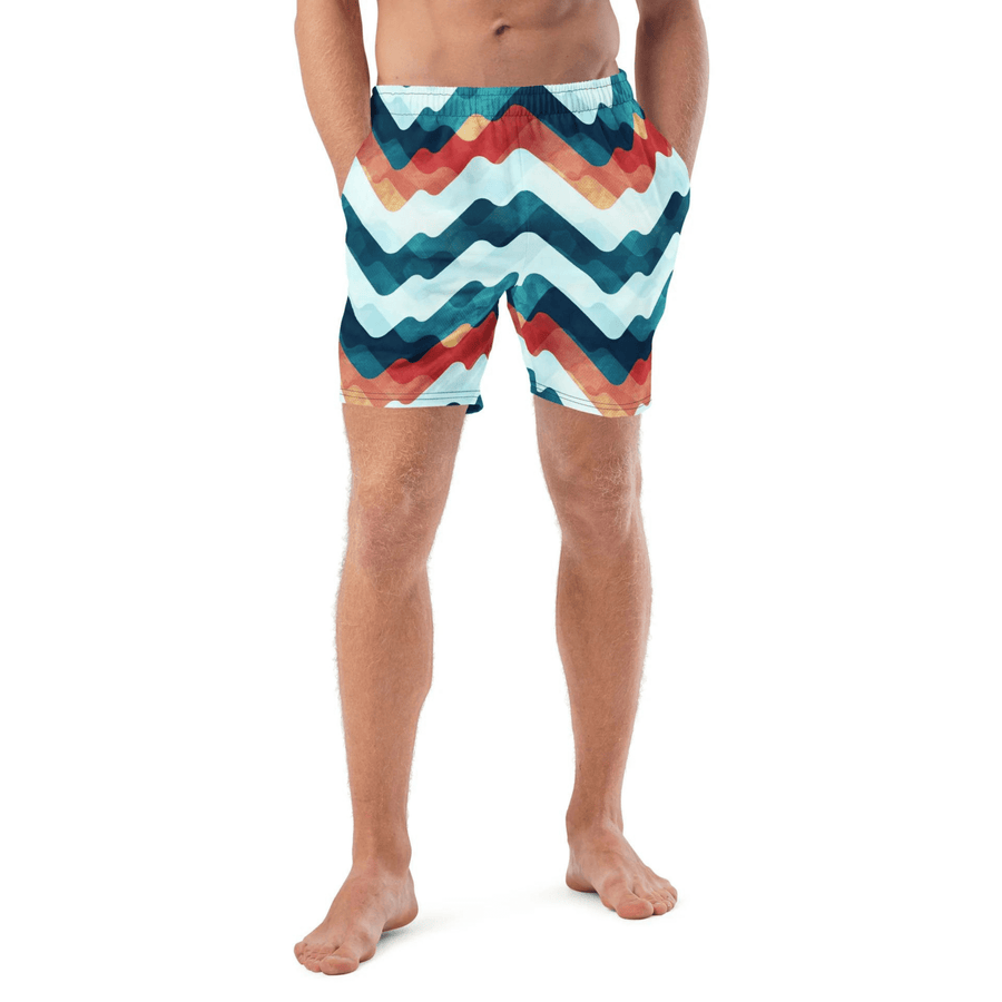 bañador corto de hombre estampado