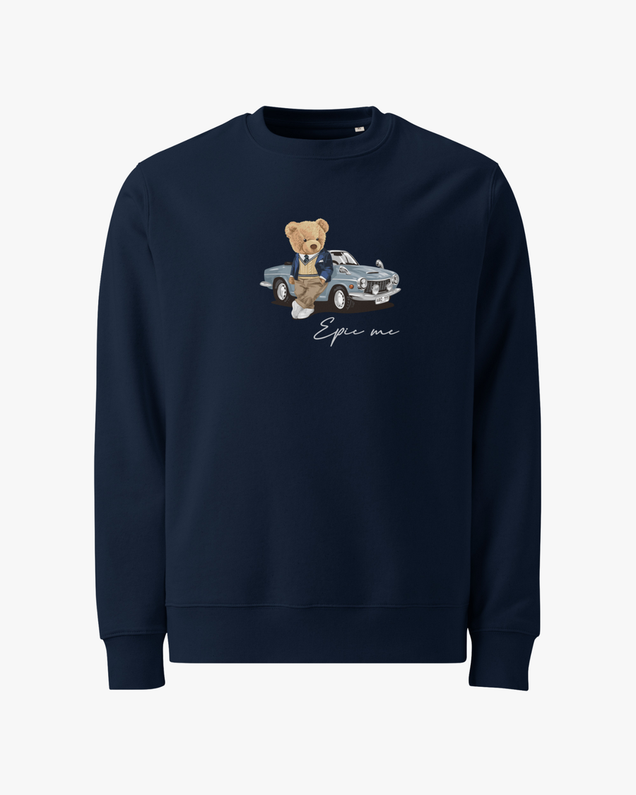 Sudadera Sin Capucha Azul Marino Teddy