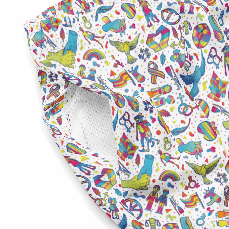 bañador corto de hombre estampado