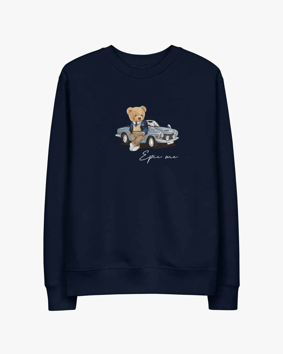 Sudadera Sin Capucha Azul Marino Teddy