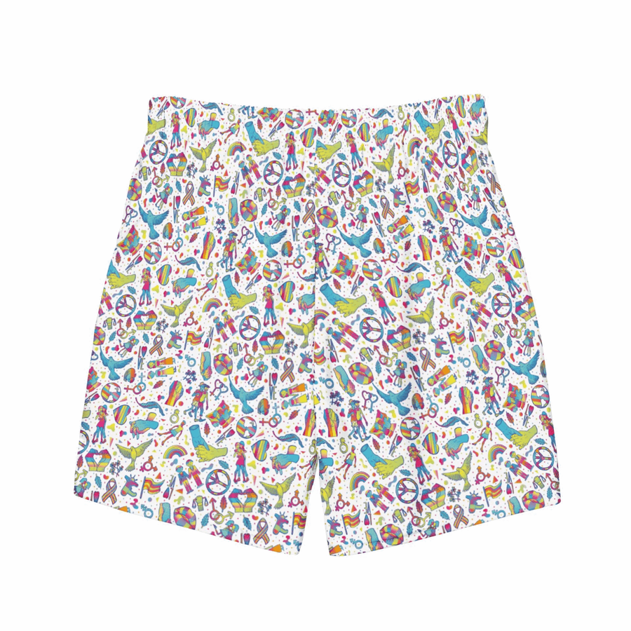 bañador corto de hombre estampado