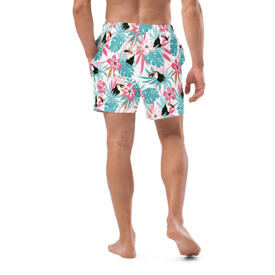 bañador corto de hombre estampado