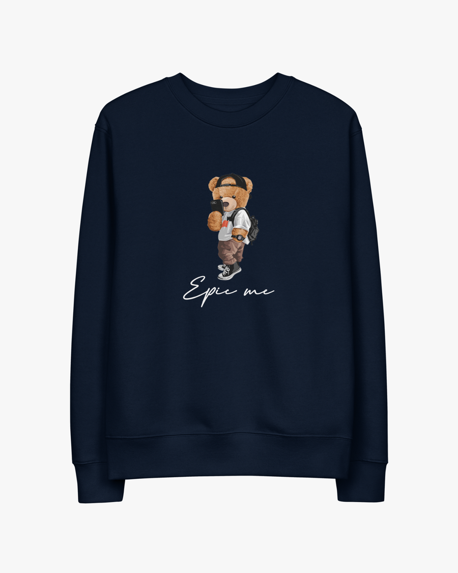 Sudadera Sin Capucha Azul Marino Epic Me Bear