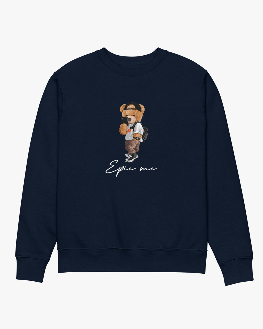 Sudadera Sin Capucha Azul Marino Epic Me Bear