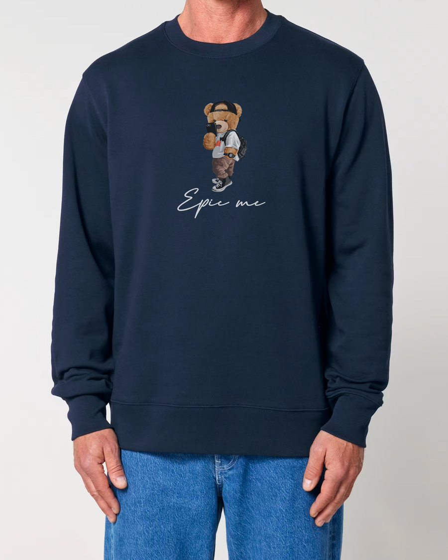 Sudadera Sin Capucha Azul Marino Epic Me Bear
