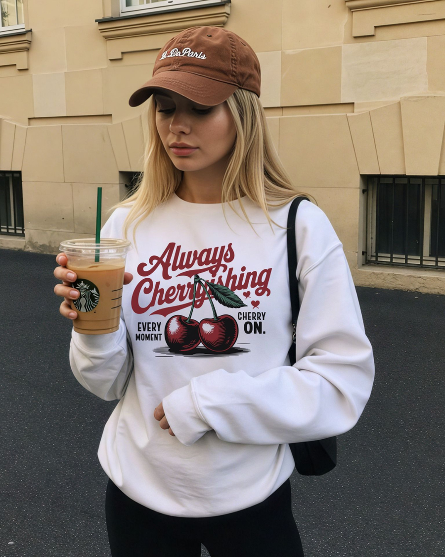 Always Cherishing Crewneck Blanca