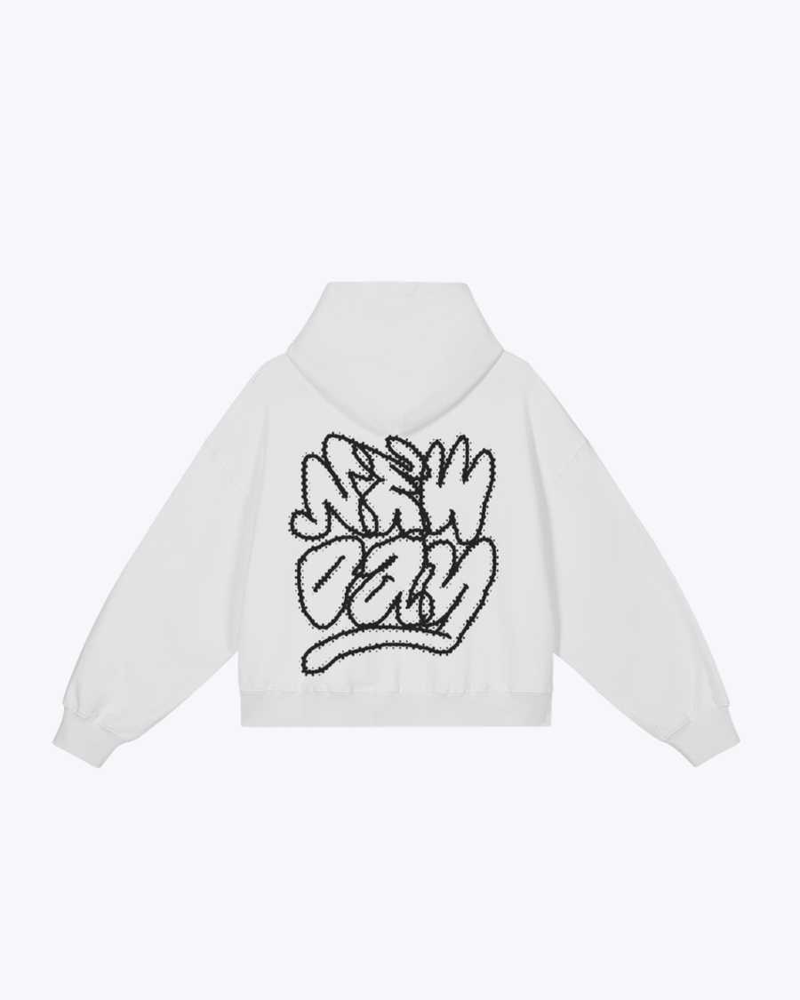 Sudadera con capucha New Day blanca