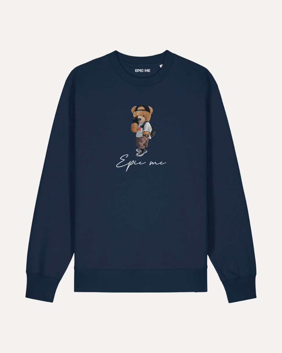 Sudadera Sin Capucha Azul Marino Epic Me Bear