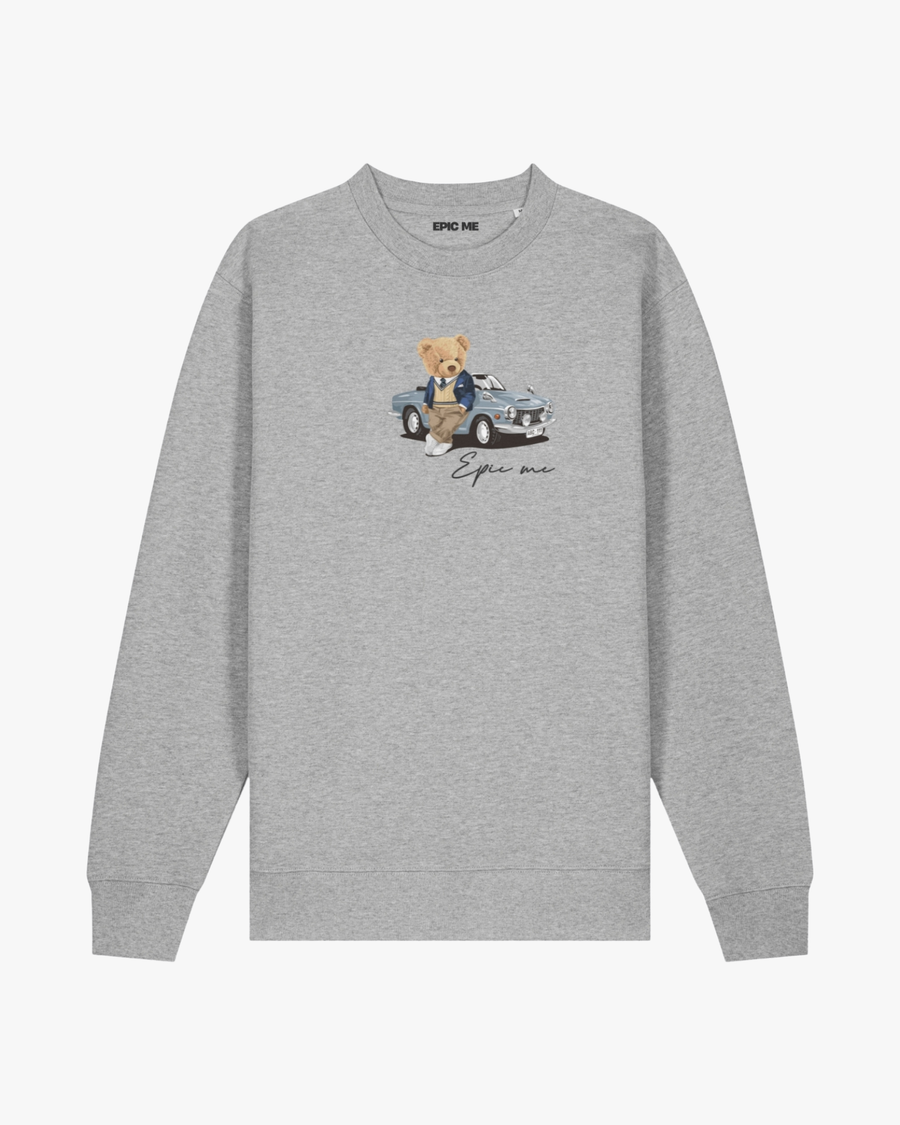 Sudadera Sin Capucha Gris Teddy