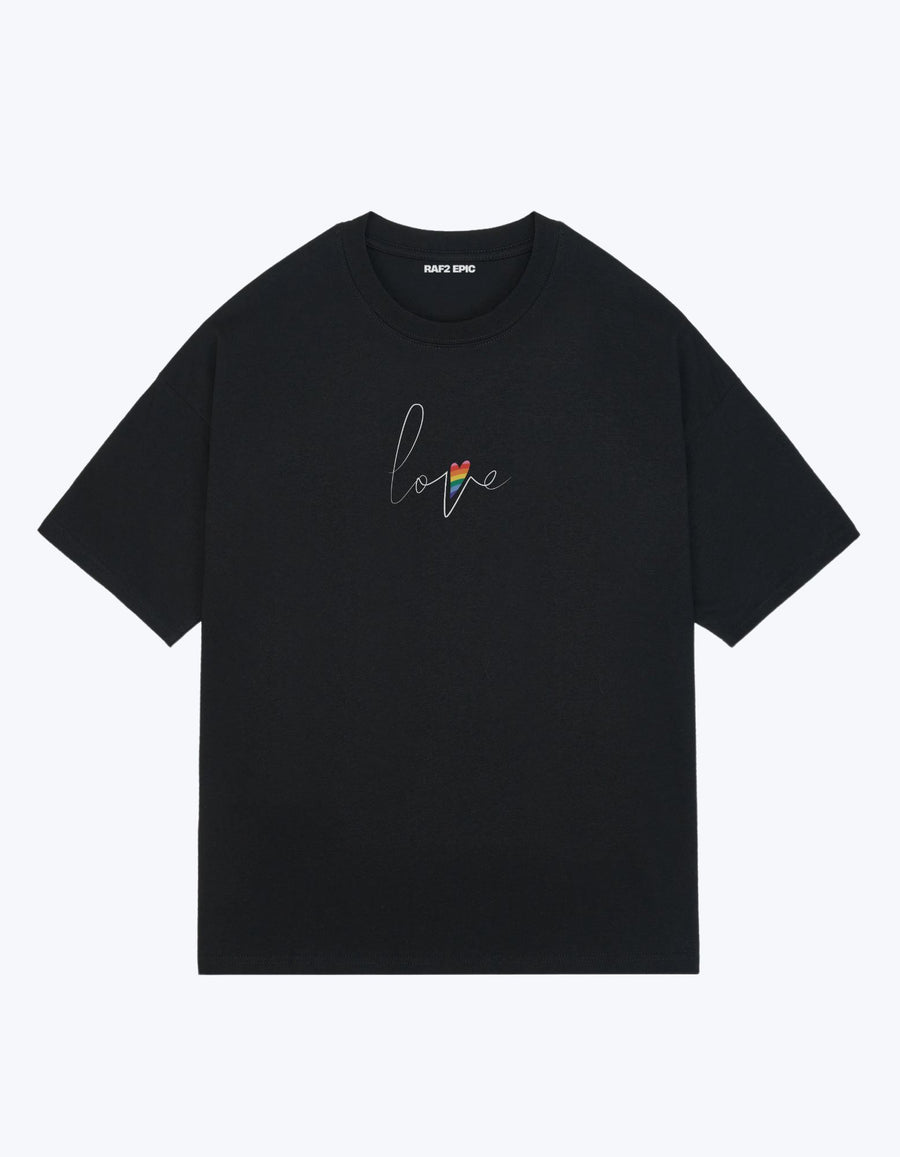 camiseta oversize negra