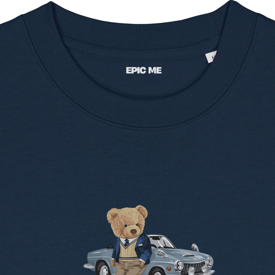 Sudadera sin capucha azul marino Teddy Epic Me – Algodón orgánico - Epic me