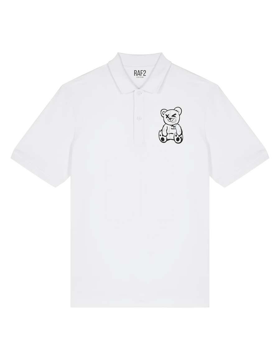 polo blanco manga corta
