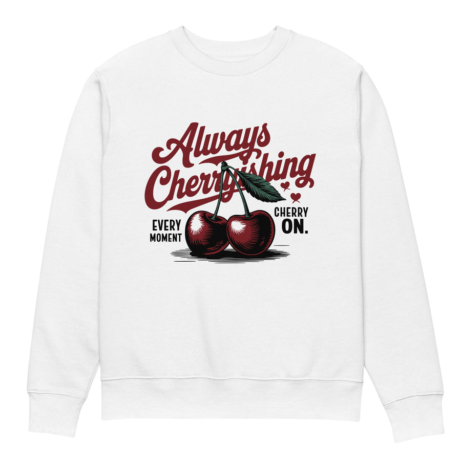 Sudadera ecológica blanca de algodón orgánico EPIC ME