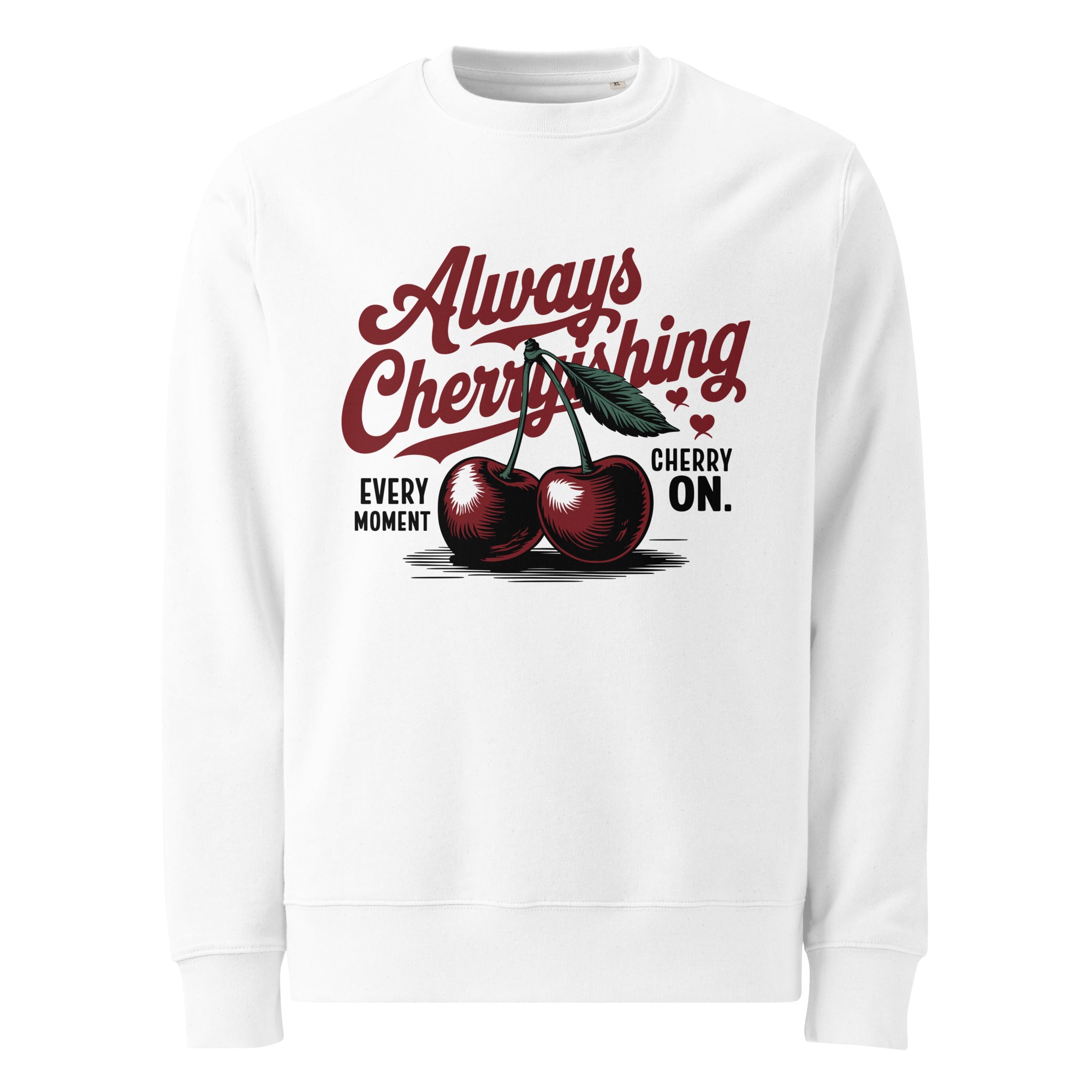 Sudadera sin capucha Always Cherishing blanca de EPIC ME