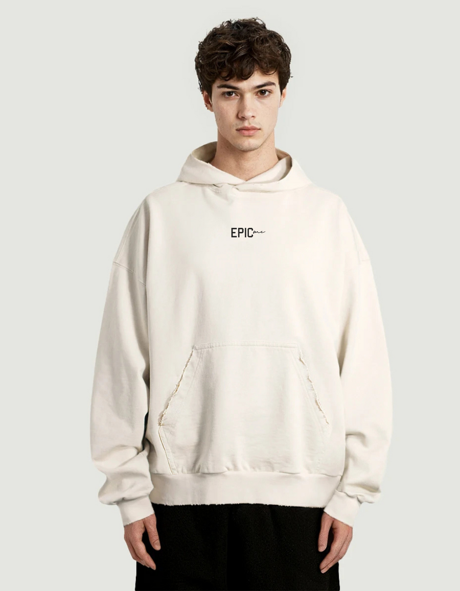 Sudadera vintage con logo bordado Epic Me en la parte frontal